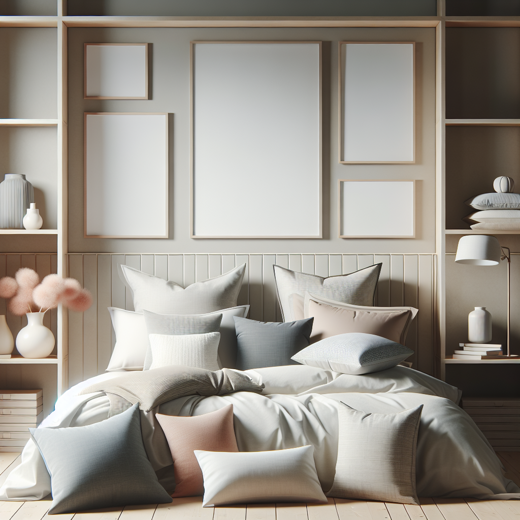 Kissen im Schlafzimmer