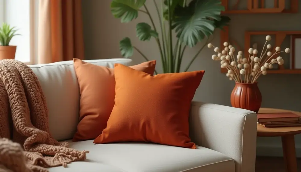 Kissenbezug rostbraun: So bringst du Wärme in dein Wohnambiente